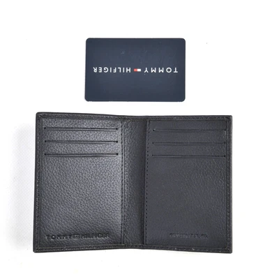 £24.99 • Buy BNIB Tommy Hilfiger Bifold Leather Black Card Holder Wallet Latest Collection