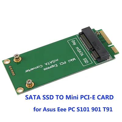 3x5cm MSATA To 3x7cm Mini PCI-E SATA SSD Adapter For Asus Eee PC S101 901 T91 • $9.99