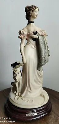 B Merli Lady With Greyhound Borzoi Figurine Lamp Stand Signed 1989 Rare VTG 13  • £27.99