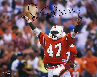 Michael Irvin Hurricanes Signed 8x10 Pointing Photo - Fanatics • $215.99