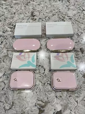 NOS Lot Of 4 Vintage Mary Kay Pink Compacts Refillable Empty Cases 4904 3539 • $49.99