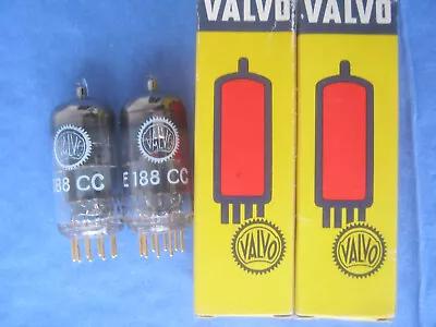 2x E188CC  /  7308  VALVO /  PHILIPS  - AMPEREX  Tubes  - NOS -  E 188 CC - 1964 • $159