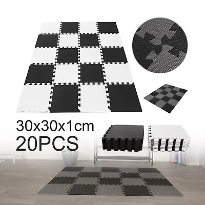 £15.39 • Buy 20 Large EVA Soft Foam Kids Floor Mat Jigsaw Tiles Interlocking Garden Play Mats
