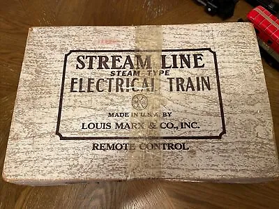 Louis Marx & Co Stream Line Steam Type Electrical Train Set W/ Box NO Tracks • $89.99