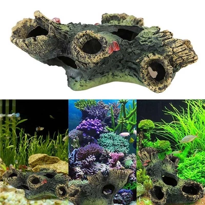 $15.89 • Buy Fish Tank Landscape Rockery Mountain Landscaping Accessories Rockery-Ornaments
