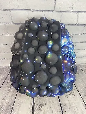 Mad Pax Backpack Full Size Bubble Black Galaxy Print Warp Speed • $26.99