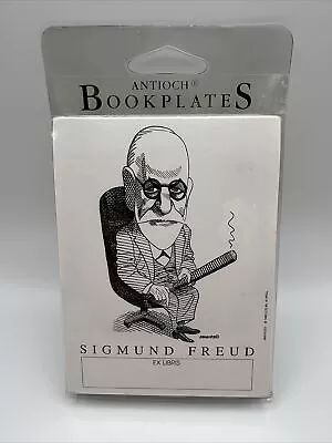 Vintage Largely Literary Designs Antioch Bookplates Sigmund Freud Cragg Cartoon • $12.99