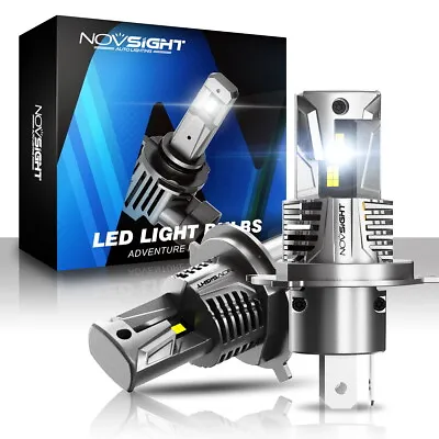 NOVSIGHT H4 LED Headlight Globes Kit H/Low Beam 22000LM Super Bright Plug & Play • $45.89