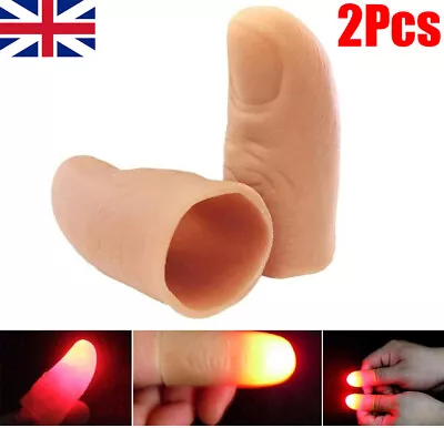 2*Magic Thumbs Glow Finger Trick Close Up StreetParty Light Thumb Appearing UK • £3.70