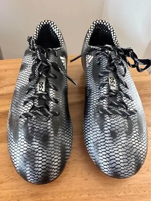 Adidas Adizero F50 Silver Black Football Soccer Boots Shoes Boys US2 - BRAND NEW • $49.99