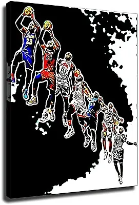 $29.99 • Buy Lebron James Poster Basketball Sports Canvas Wall Art Photo Printing Art Artwork