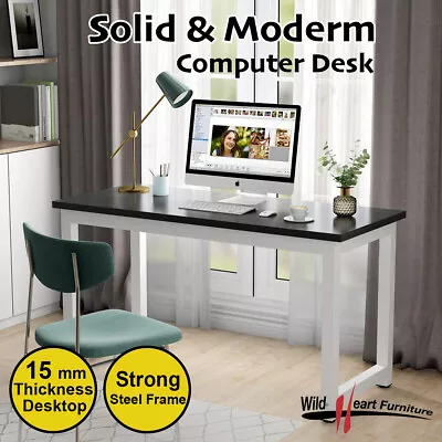 $99.95 • Buy Computer Desk Study Office Storage B&W PC Laptop Table Student Home Writing Tabl