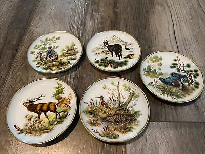 5~ AK Kaiser Porcelain Trinket 4  Plates West Germany Wildlife • $49.99