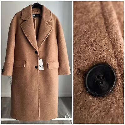 Zara Boucle Coat Caramel Nwt  S M L • $116.10