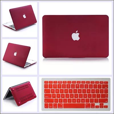 Wine Red Quicksand Matt Hard Case Cover (Cut-out) For MacBook Pro 13  Air 11/13  • $14.99