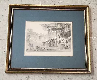 Drawn By T. Allom Framed Picture Artwork Home Decor 13  X 11  • $19.99