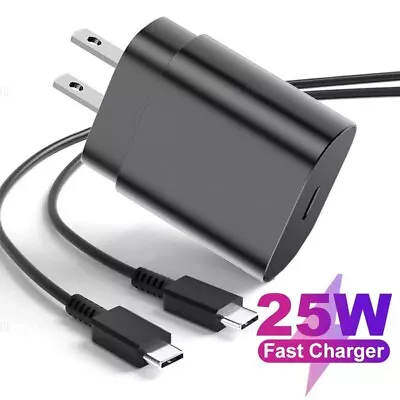 25W Type USB-C Super Fast Wall Charger +6FT Cable For Samsung Galaxy S23 S22 S21 • $5.39