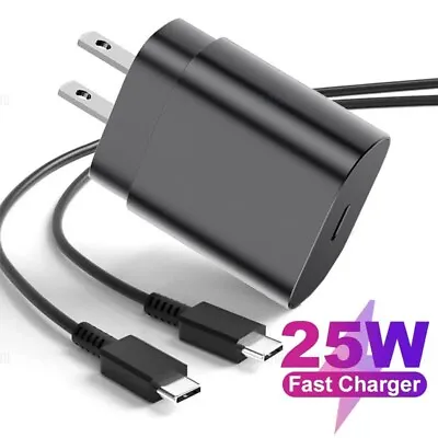 $4.99 • Buy 25w Type USB-C Super Fast Wall Charger +6FT Cable Samsung Galaxy A14 A23 A34 A54