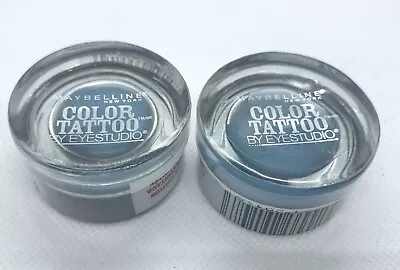 Lot Of 2 - Maybelline Color Tattoo  EyeStudio TEST MY TEAL  Eyeshadow Limited Ed • $10