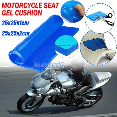 2cm Motorcycle Seat Gel Pad Shock Absorption Mat Comfortable Soft Cushion • $25.99