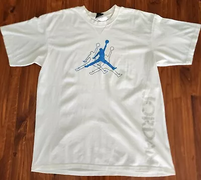 VINTAGE Air Jordan 5 Retro Tee LARGE Y2K Jordan Brand Michael Jordan Bulls • $86.86
