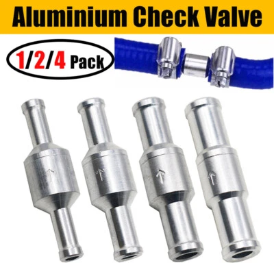 $8.26 • Buy 6mm Inline One-way Non-return Check Valve Auminium Fuel Water Gas Air Vacuum US