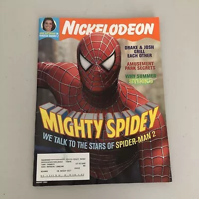 Nickelodeon Magazine Drake And Josh Article Mighty Spidey Spider Man 2 2000s Y2K • $24.95