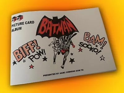 A&BC BATMAN GUM CARD ALBUM In MINT CONDITION - Reproduction • £12