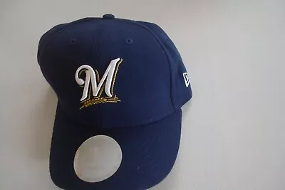 MILWAUKEE BREWERS  New Era   GOLF BEACH STRAPBACK DEADSTOCK HAT CAP VINTAGE A2 • $12.60