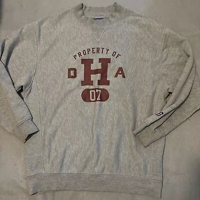 Vintage Harvard Department Of Athletics DHA Sweatshirt Gray Mens Large Boathouse • $79.20