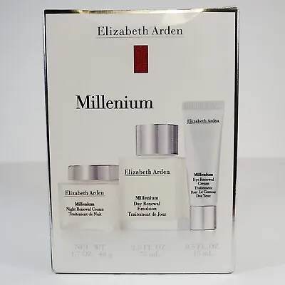 Elizabeth Arden Millenium 3 Piece Set Kit Day Night & Eye Renewal Cream Emulsion • $57.95