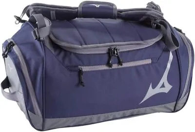 New Mizuno Player Og5 Duffle Bag 18.5 L X 9.5 H X 12 W Navy/Gray • $56.95