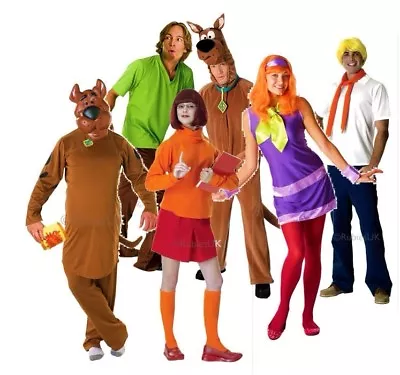 £38.95 • Buy Adult Licensed SCOOBY DOO And Gang Characters Fancy Dress Costume TV Outfits