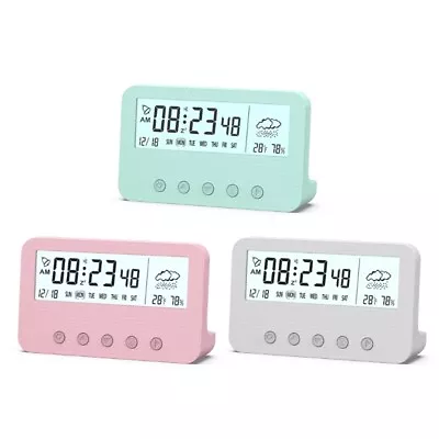 Intelligent Clock For Home Office With Temperature Humidity Weather Date Display • £10.90