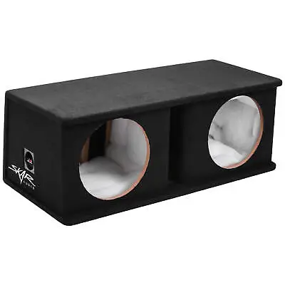 Skar Audio Dual 12  Ported Subwoofer Enclosure - 4.00 Ft^3 @ 32 Hz | Sk2x12v • $161.49