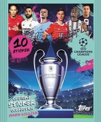 Topps CL 2022 2023 Choose 10 Stickers Choose UEFA Champions League Panini • $2.12