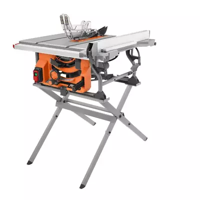 RIDGID Portable Corded Jobsite Table Saw 10 In. With Folding Stand 15 Amp New • $458.03