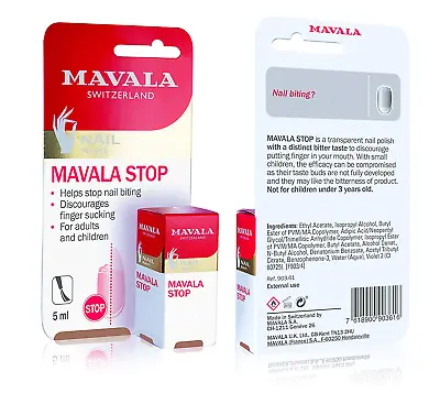 Mavala Stop Deterrent Nails Repair Polish Treatment Care Healthy Ages 3+ 0.17Oz • $16.98