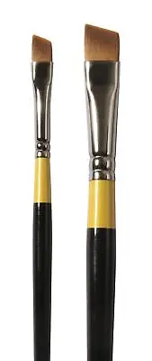 Daler Rowney System 3 Short Handled Angle Shader Paint Brush - SY57 - All Sizes • £5.73