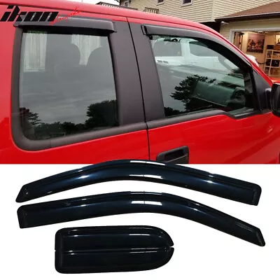 Fits 04-14 Ford F150 Extended Cab Window Visor Vent Rain Guard Shade Deflector • $28.28