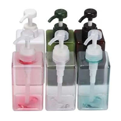 Empty Hand Sanitizer Clear Shower Gel Soap Dispenser Container Liquid Pump • £4.13