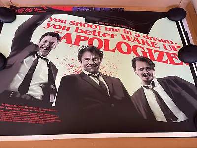 Quentin Tarantino Reservoir Dogs Poster Screenprint Marko Manev 2/4 Mint Green • $144.11
