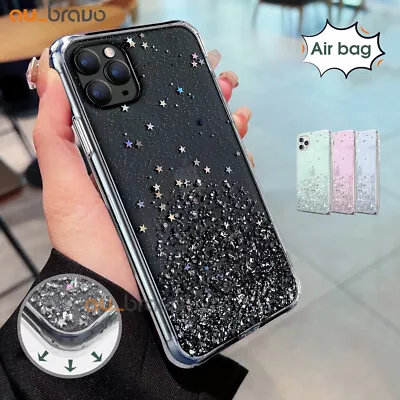 $8.50 • Buy Glitter Shockproof Slim Case Cover For Apple IPhone 14 Pro Max 13 12 11 XS XR 8
