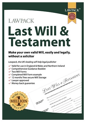£8.99 • Buy Lawpack Last Will & Testament DIY Kit