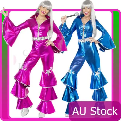 £43.35 • Buy Licensed 60s 70s Dancing Queen Costume Disco Retro Smiffys Tribute Fancy Dress