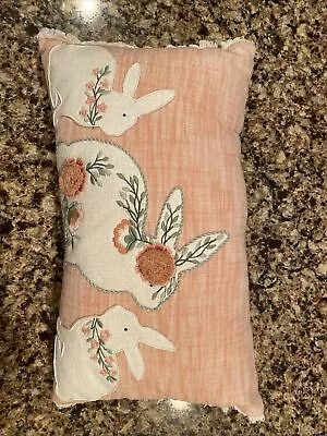 Pier 1 Lumbar Bunny Pillow • $12.99