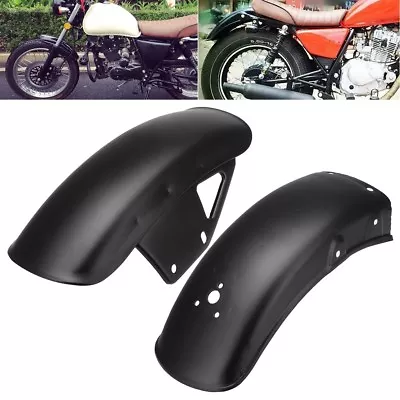 Front+Rear Fender Mudguard Fairing Protective Cover For Suzuki GN125 GN250 Black • $65.99
