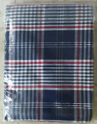  Fashion Industries Tablecloth American Plaid 52  X 70  Oblong VTG 1997 Sample • $25.49