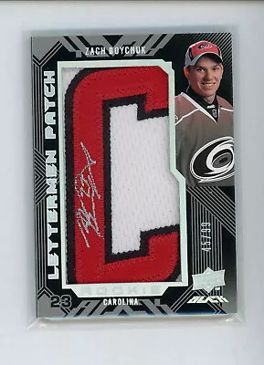 2008-09 UD Black #124 Zach Boychuk AU RC Letterman Patch 45/99 • $58.29