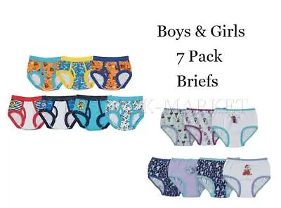 New Open Pack Toddler / Kids Boys & Girls Handcraft 7 Pk Character Brief Variety • $12.99